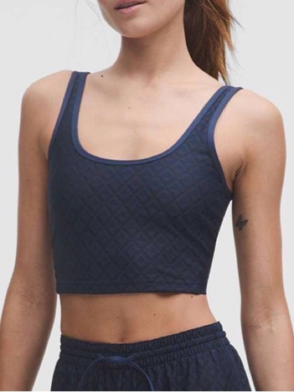 Lululemon Textured Mesh Tennis Tank Top Size L